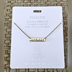 🌸 FEARLESS Script Name Chain Necklace 🌸